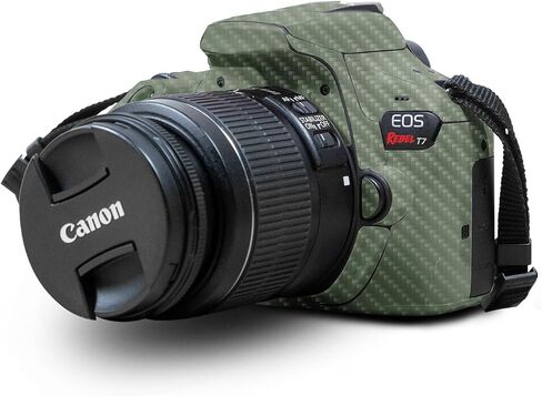 غلاف متوافق مع كاميرا Canon EOS Rebel T7 - ​​أزرق خالص - غطاء لاصق واقٍ من الفينيل الفاخر 3M - سهل الاستخدام | صُنع في الولايات المتحدة الأمريكية بواسطة MightySkins in Kuwait