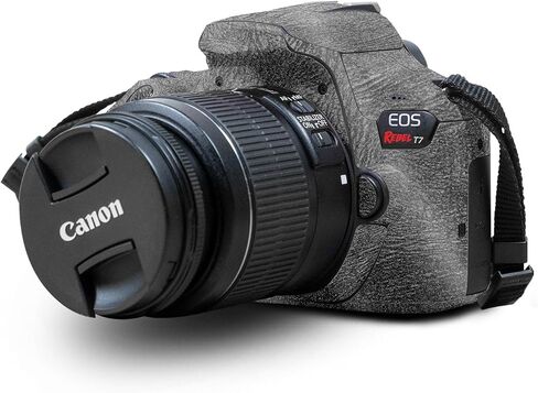 غلاف متوافق مع كاميرا Canon EOS Rebel T7 - ​​أزرق خالص - غطاء لاصق واقٍ من الفينيل الفاخر 3M - سهل الاستخدام | صُنع في الولايات المتحدة الأمريكية بواسطة MightySkins in Kuwait