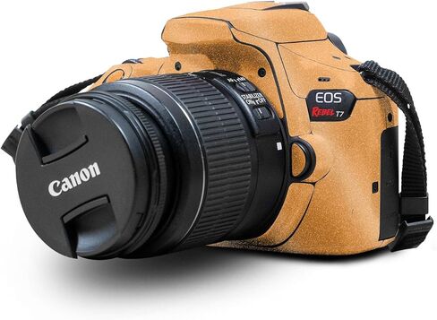غلاف متوافق مع كاميرا Canon EOS Rebel T7 - ​​أزرق خالص - غطاء لاصق واقٍ من الفينيل الفاخر 3M - سهل الاستخدام | صُنع في الولايات المتحدة الأمريكية بواسطة MightySkins in Kuwait