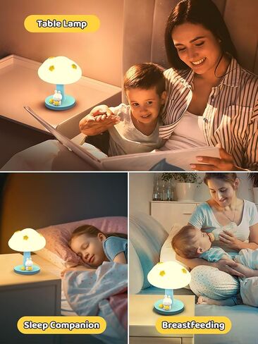 Smiling Shark Nursery Night Light, Cloud Soft Silicone Night Lamp LED Amber Warm Light with 3 Brightness & Tap Control Cordless USB Rechargable Squishy Baby Cute Night Light for Bedroom in Kuwait