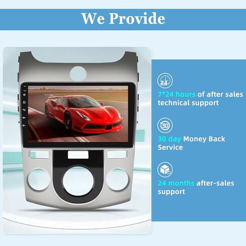 [2+64G] Android 13 Car Radio for Kia Forte 2009-2017 with Wireless Carplay and Android Auto - 9 Inch Touch Screen Car Stereo - Hi-Fi/WiFi/GPS Navigation/SCW + AHD Backup Camera in Saudi Arabia