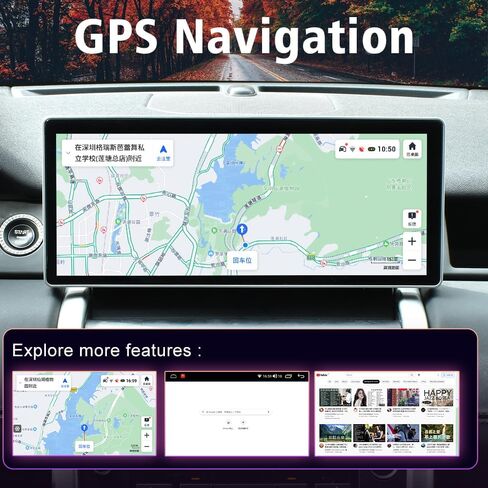 Android Car Radio for Land Rover Discovery Sport L550 2015-2019 Multimedia Player 12.3Inch Touch Screen Auto Stereo GPS Navigation (for Harman system) in Saudi Arabia
