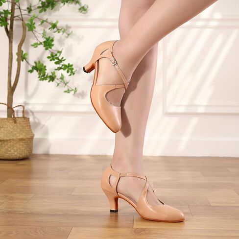 حذاء نسائي مغلق من الأمام للرقص على شكل قاعة الرقص، حذاء كعب عالي لاتيني عصري، فستان السالسا، 8.5 B(M) US in Kuwait
