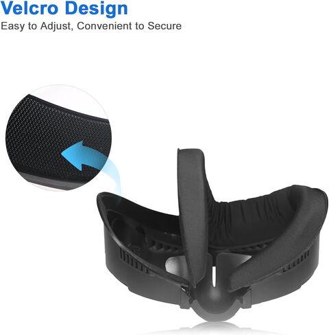 وسادة وجه جل تبريد مطورة لـ Oculus Quest 3 - وسادة مريحة لواجهة الوجه واستبدال غطاء الوجه، ملحقات الواقع الافتراضي لـ Meta Quest 3 (أسود) in Kuwait