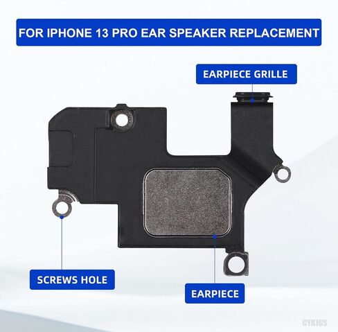 for iPhone 13 Pro Earpiece Speaker Replacement Kit OEM Fix Internal Sound Receiver Ear Piece Part Module with Complete Repair Tools Kit Magnetic Pad 6.1" 13Pro A2636 A2638 A2639 A2640 A2483 in Saudi Arabia