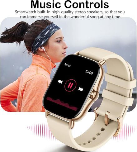 Smart Watch, 1.81" Upgraded Full Touchscreen Smart Watch for Android iPhones with Heart Rate Blood Pressure Monitor, Multiple Sports Fitness Tracker with Smart Watches for Women Men (Pink) in Saudi Arabia