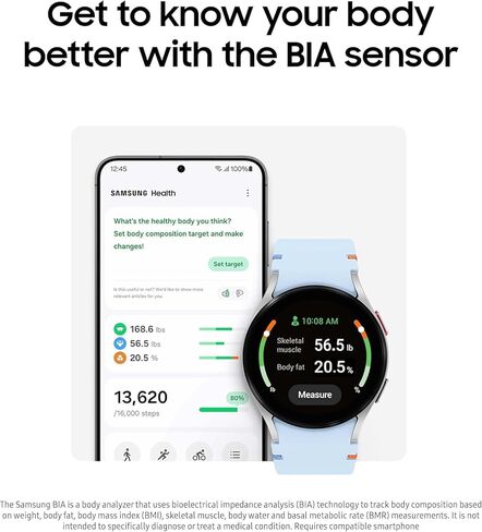 ساعة سامسونج جالاكسي FE 40 ملم بلوتوث AI ذكية مع تتبع اللياقة البدنية، مستشعر BIA، مناطق HR مخصصة، متتبع معدل ضربات القلب، مراقب النوم، إصدار أمريكا اللاتينية، 2024 (ذهبي وردي) in Saudi Arabia