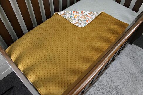 Top Tots Baby Blanket - Spirited Orange Fox with Grey Minky Dot in Saudi Arabia