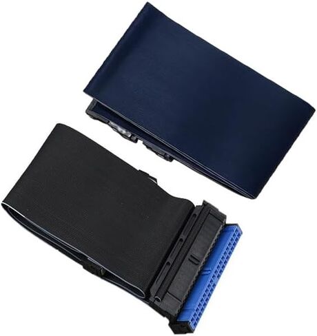 2 قطعة 40 دبوس 39 فتحة منفذ متوازي 80 سلك UDMA 66/100 IDE 2 كابل محرك، متوافق مع DVD، CD، PC 43 سم/16.9 بوصة in Kuwait