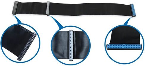 2 قطعة 40 دبوس 39 فتحة منفذ متوازي 80 سلك UDMA 66/100 IDE 2 كابل محرك، متوافق مع DVD، CD، PC 43 سم/16.9 بوصة in Kuwait