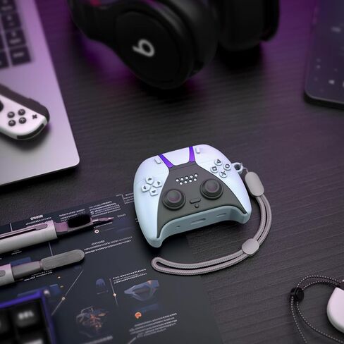 MOFREE AirPods Pro 2nd Generation Case Cover with Cleaner Kit, 3D Game Controller Design Soft Silicone Shock-Absorbing Protective Cover for Airpods Pro Case/AirPods Pro 2 Charging Case with Lanyard in Kuwait