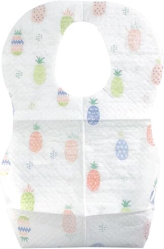 20Pack Baby Weaning Bibs Disposable Bibs Feeding Bibs with Food Catcher Pocket for Newborn Infant Toddlers in Saudi Arabia