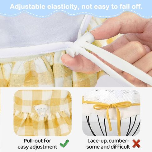 Zando Baby Sun Hat Toddle Cute Ruffle Brim Baby Beach Hat Cotton Checkered Baby Hats UPF 50+ Adjustable Bucket Hat for 0-2T in Saudi Arabia