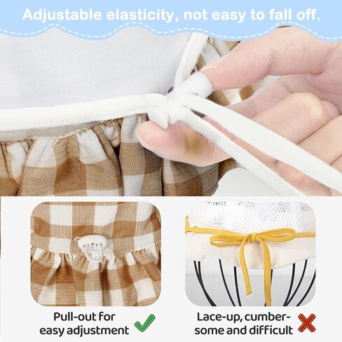 Zando Baby Sun Hat Toddle Cute Ruffle Brim Baby Beach Hat Cotton Checkered Baby Hats UPF 50+ Adjustable Bucket Hat for 0-2T in Saudi Arabia
