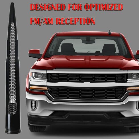 صاري بديل هوائي قصير 5 بوصة لسيارة Chevy Silverado 1500 2500 3500 (2006-2024)، GMC Sierra 1500 2500 3500 (1999-2024)، هوائي Chevy Silverado، هوائي لـ GMC Sierra in Saudi Arabia