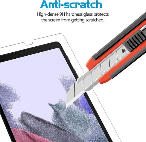 عبوتان، واقي شاشة لجهاز Samsung Galaxy Tab A7 Lite مقاس 8.7 بوصة، طبقة من الزجاج المقوى خالية من الفقاعات in Kuwait