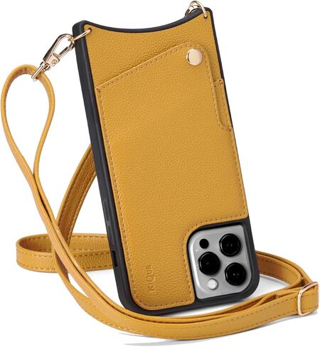 KIQUE Crossbody Phone Case and Wallet - for iPhone 11 11 Pro 11 Pro Max XR 12/12 Pro 12 Pro Max (Black, iPhone 11) in Saudi Arabia