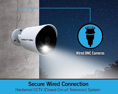 Night Owl CCTV Video Home Security Camera System with 4 Wired 1080p HD Indoor/Outdoor Cameras with Night Vision (Expandable up to a Total of 16 Wired Cameras) and 1TB Hard Drive in Saudi Arabia