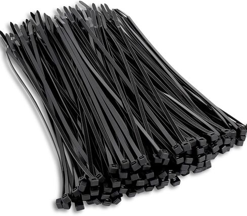 Zip Ties,800 Pack,Assorted Sizes 12+10+8+6+4 Inch,Black Self-Locking Nylon Cable Ties,Comprehensive Size for Indoor Outdoor Use,Perfect for Home,Office,Garden,and Workshop.UV Resistant in Saudi Arabia