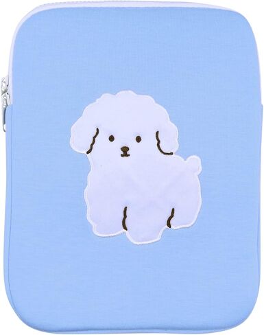 9-11 Inch Cute Plush Rabbit Laptop Sleeve Bag iPad Protective Case Tablet Cover Zipper Carrying Storage Bag for Women Girls Computer Accessories in Saudi Arabia