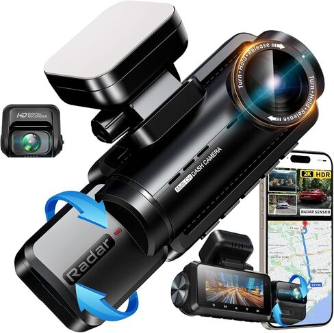 3 Channel 360° Dash cam 24 Hours Parking Mode, 4K+1080P Front and Rear, 1440P+1080P+1080P Front and Rear Inside, Three Way GPS Car Camera with WiFi, IR Night Vision, included 128G Card(A99WB) in Saudi Arabia