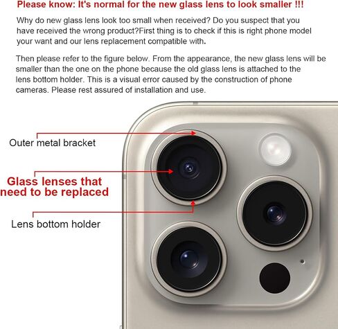 Back Rear Camera Glass Lens Replacement for iPhone 16 and iPhone 16 Plus with Adhesive Preinstalled and Repair Tools Set in Kuwait