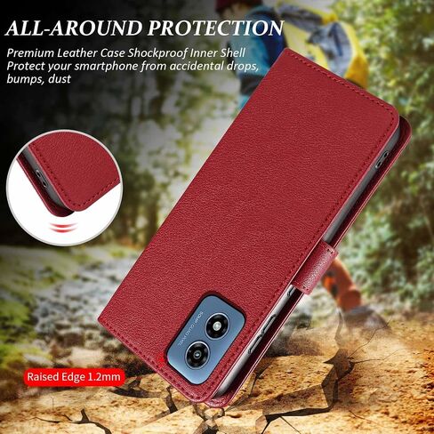 محفظة JanCalm for Moto G 5G 2024، لحافظة هاتف Moto G Play 5G 2024، [حجب RFID] [حامل البطاقة/فتحات النقدية] [مسند] [مشبك مغناطيسي] حافظات جلدية واقية قابلة للطي (أسود) in Kuwait