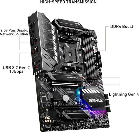 MSI MAG Tomahawk AMD B550 Socket AM4 ATX DDR4-SDRAM Motherboard in Saudi Arabia