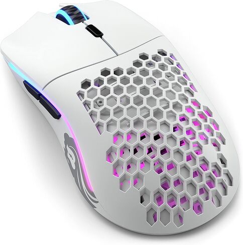 ماوس الألعاب اللاسلكي Glorious Model O Minus، ماوس الألعاب RGB (أبيض غير لامع) in Kuwait
