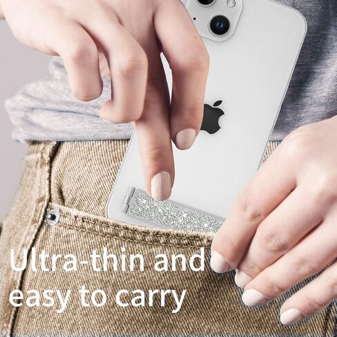 Mini Phone Kickstand, Folding Invisible Portable Metal Cell Phone Stand Holder for Desk, Compatible with iPhone, Samsung and All Cellphones, Gold in Kuwait