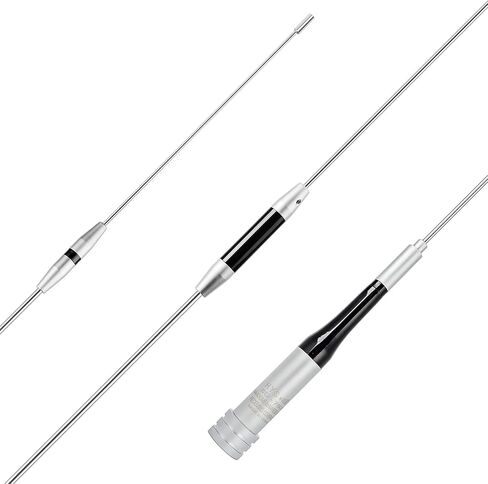 HYS Amateur VHF/UHF Mobile Radio Antenna, 42.7inchs, FM Transceiver UHF Male Antenna for 2m 70cm 144Mhz/430Mhz Dual Band Portable Amateur Car/Truck Radio in Saudi Arabia