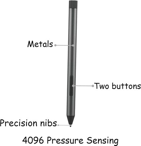 Digital Pen 2 for Lenovo Digital Pen 2,Compatible with Lenovo IdeaPad Flex 5/7 Series Pen,Yoga 6/7/9 Serise Pen,ThinkPad X/X1/L/P Serise Pen,ThinkBook 13x G2 IAP-21AT Pen,with Window Ink(Grey) in Saudi Arabia