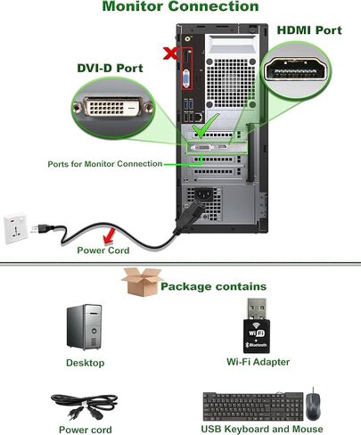 Dell OptiPlex 7020 SFF Desktop Computer PC with 24" FHD Monitor,Core i3-4160,16GB RAM, 512GB SSD,PC Speakers,Keyboard&Mouse,WiFi, HDMI,Bluetooth, Windows 10Pro (Renewed) in Saudi Arabia