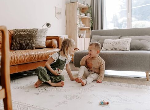 The Shwally PlayMat - Soft Baby Play Mat - Reversible Foam Floor Mat - Waterproof, Wipe-Clean, Durable, Non-Toxic and Hypoallergenic - Large (6.5' X 4.5') in Saudi Arabia