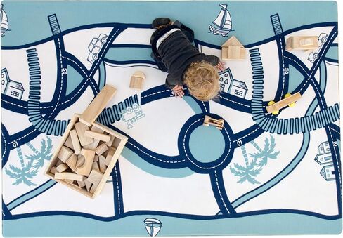 The Shwally PlayMat - Soft Baby Play Mat - Reversible Foam Floor Mat - Waterproof, Wipe-Clean, Durable, Non-Toxic and Hypoallergenic - Large (6.5' X 4.5') in Saudi Arabia