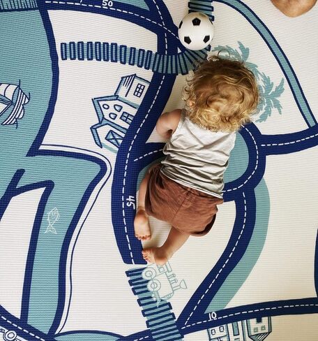 The Shwally PlayMat - Soft Baby Play Mat - Reversible Foam Floor Mat - Waterproof, Wipe-Clean, Durable, Non-Toxic and Hypoallergenic - Large (6.5' X 4.5') in Saudi Arabia