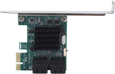 محول PCI Express إلى SATA، بطاقة توسيع PCIE ذات 4 منافذ إلى SATA 3.0 6G بطاقة توسيع SATA 3.0. in Saudi Arabia