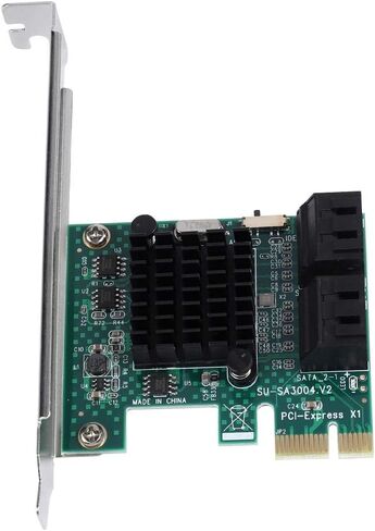 محول PCI Express إلى SATA، بطاقة توسيع PCIE ذات 4 منافذ إلى SATA 3.0 6G بطاقة توسيع SATA 3.0. in Saudi Arabia