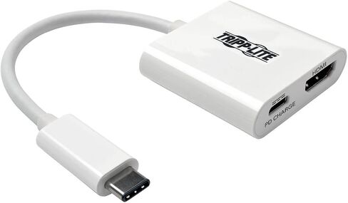محول فيديو Tripp Lite USB C إلى HDMI 4Kx2K مع منفذ شحن USB-C PD، متوافق مع Thunderbolt 3، USB-C، USB Type-C، USB Type C 6in (U444-06N-H4-C) in Saudi Arabia