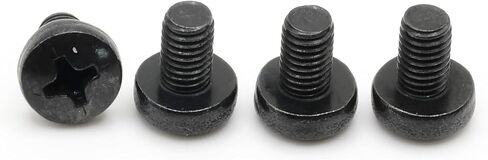 UPERFECT M3 براغي M3x6mm فيليبس برغي للشاشة المحمولة والكمبيوتر المحمول وحامل التلفزيون أو تثبيت برغي تثبيت صغير، 4 قطع in Kuwait