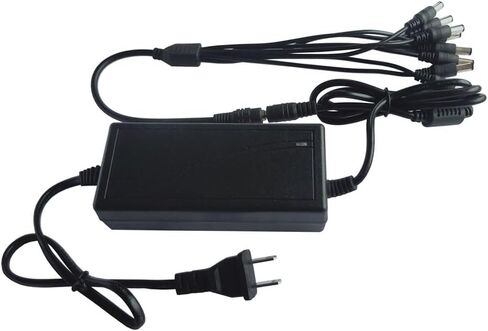 محول التيار الكهربائي للكاميرا الأمنية AC100-240V إلى DC 12V 5A 60W محول مع 8 اتجاهات مقسم الطاقة لنظام أمان CCTV DVR in Saudi Arabia