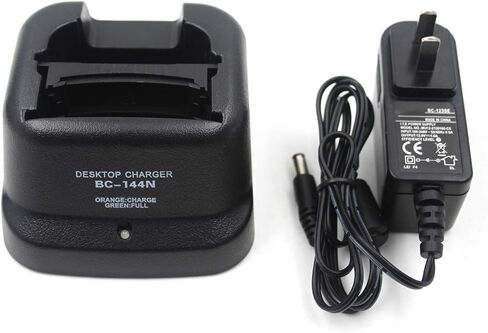 (2-Pack) BC-144N BC-137 Desktop Charger for ICOM IC-V82 IC-V8 IC-T3H BP-209N BP-210N IC-A6 IC-A24 IC-F4GT IC-F30GT IC-F11 in Saudi Arabia
