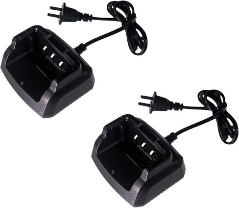 2 Pack BAOFENG UV-5RM Battery Charger Base for K5Plus Two Way Radio GM-5RH Walkie Talkie Accessories Charger Desktop for UV-5G Plus in Saudi Arabia