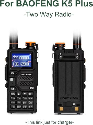 2 Pack BAOFENG UV-5RM Battery Charger Base for K5Plus Two Way Radio GM-5RH Walkie Talkie Accessories Charger Desktop for UV-5G Plus in Saudi Arabia