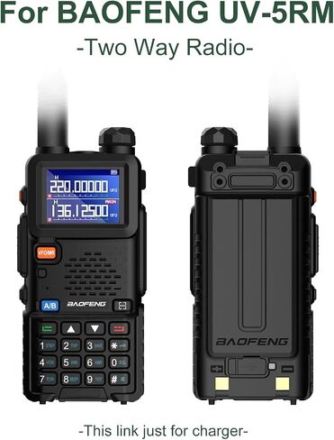 2 Pack BAOFENG UV-5RM Battery Charger Base for K5Plus Two Way Radio GM-5RH Walkie Talkie Accessories Charger Desktop for UV-5G Plus in Saudi Arabia