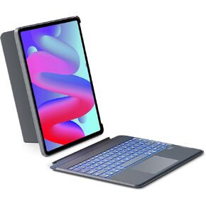 Inateck iPad Air 13(2024) Keyboard Compatible with iPad Pro 12.9" 6/5/4/3 Gen iPad Pro 12.9, Horizontal Vertical Magnetic Removable with 7-Color Backlit and Multi-Touch Trackpad, KB04118