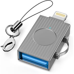 [معتمد من Apple MFi] محول Lightning ذكر إلى USB3.0 أنثى، محول كاميرا USB محمول لمزامنة البيانات وكابل OTG متوافق مع iPhone 14 13 12 11 XS XR X لقارئ البطاقات وماوس MIDI ولوحة المفاتيح in Kuwait