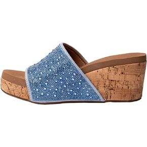 Corkys Footwear Sunlight Women's 3in Rhinestone Wedge