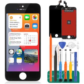 for iPhone SE 2016 Screen Replacement for iPhone SE A1662 LCD Digitizer Repair Kits for iPhone SE (2016) Touch Screen Display Assembly Replacement Black A1723 A1724