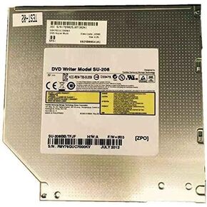 Laptop Internal Sata Drive Su-208 Super Multi 8X DVD Rw Dl Burner 24x Cd-r Writer 9.5mm Super Slim for Samsung Replace Su-208 Gt61n Ts-u633 Uj892 Uj8a2as for ASUS E46 E46C E46CM K46CM Laptop -lp335